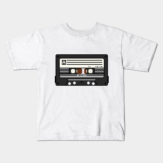 Audio Cassette Kids T-Shirt by Vampireslug